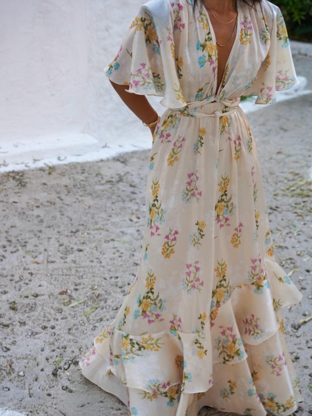 BUTTER BLOSSOM LONG DRESS