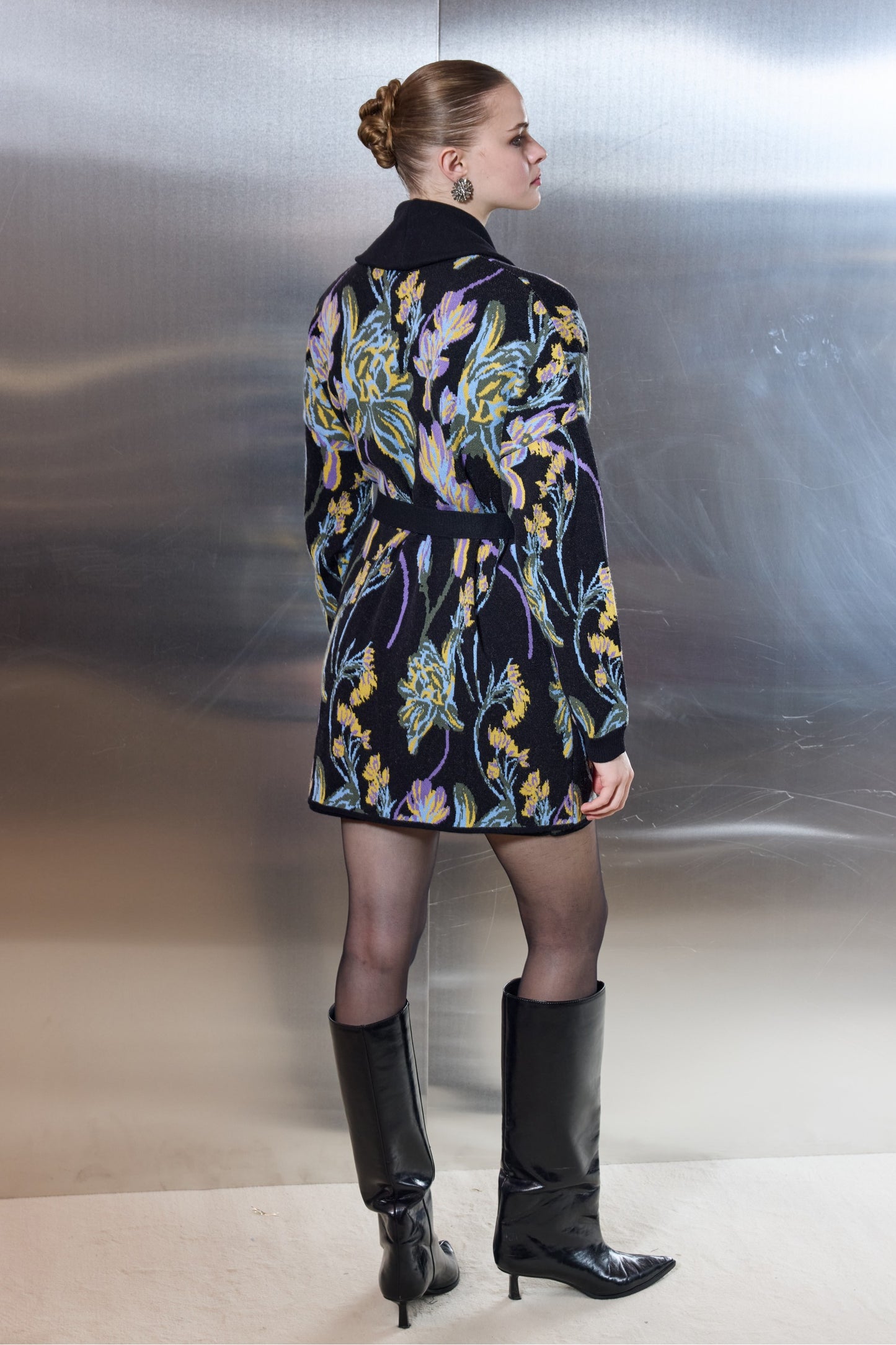 Disco Flower Knit Cardigan