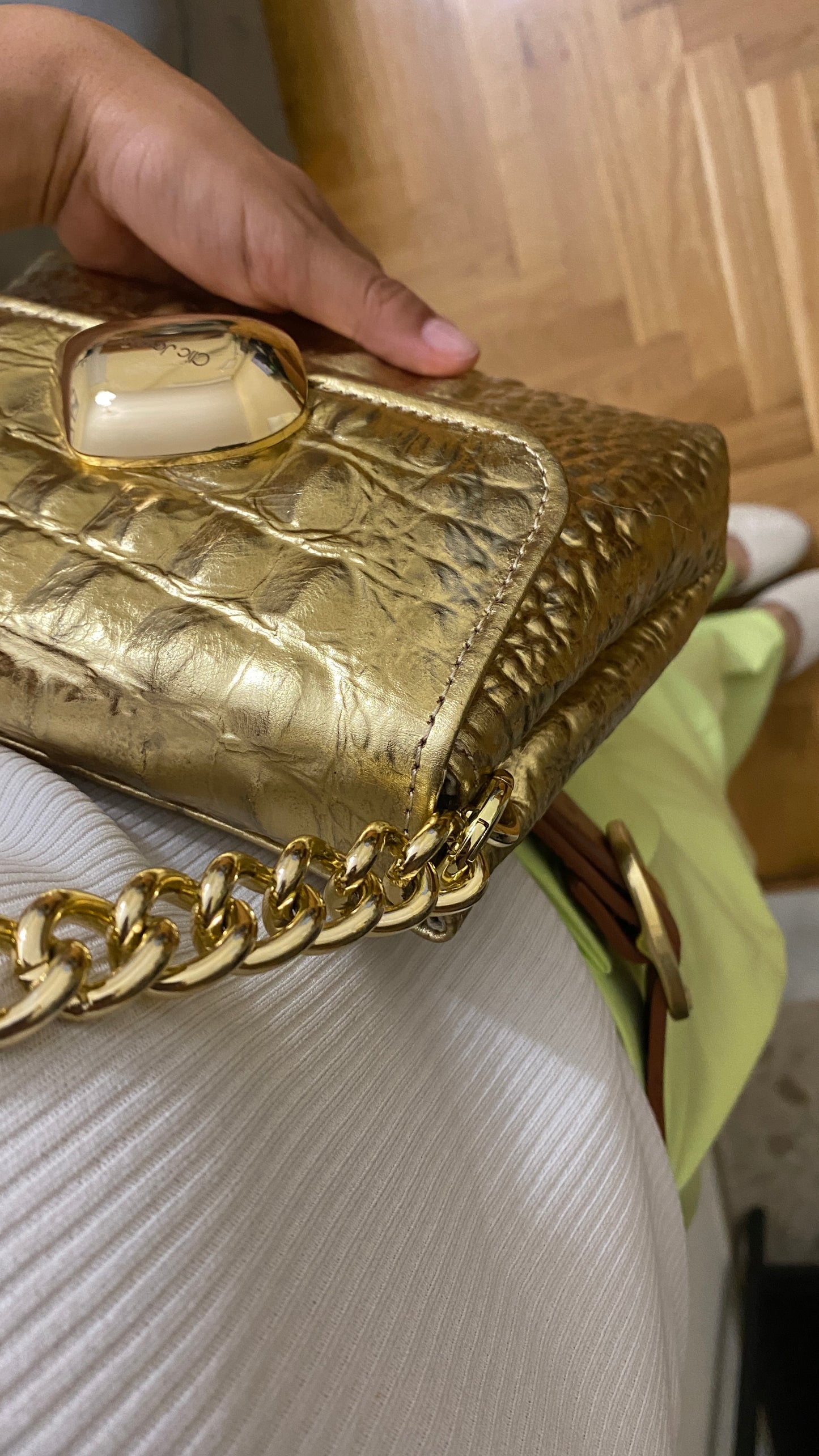 Gold Croco Minibag