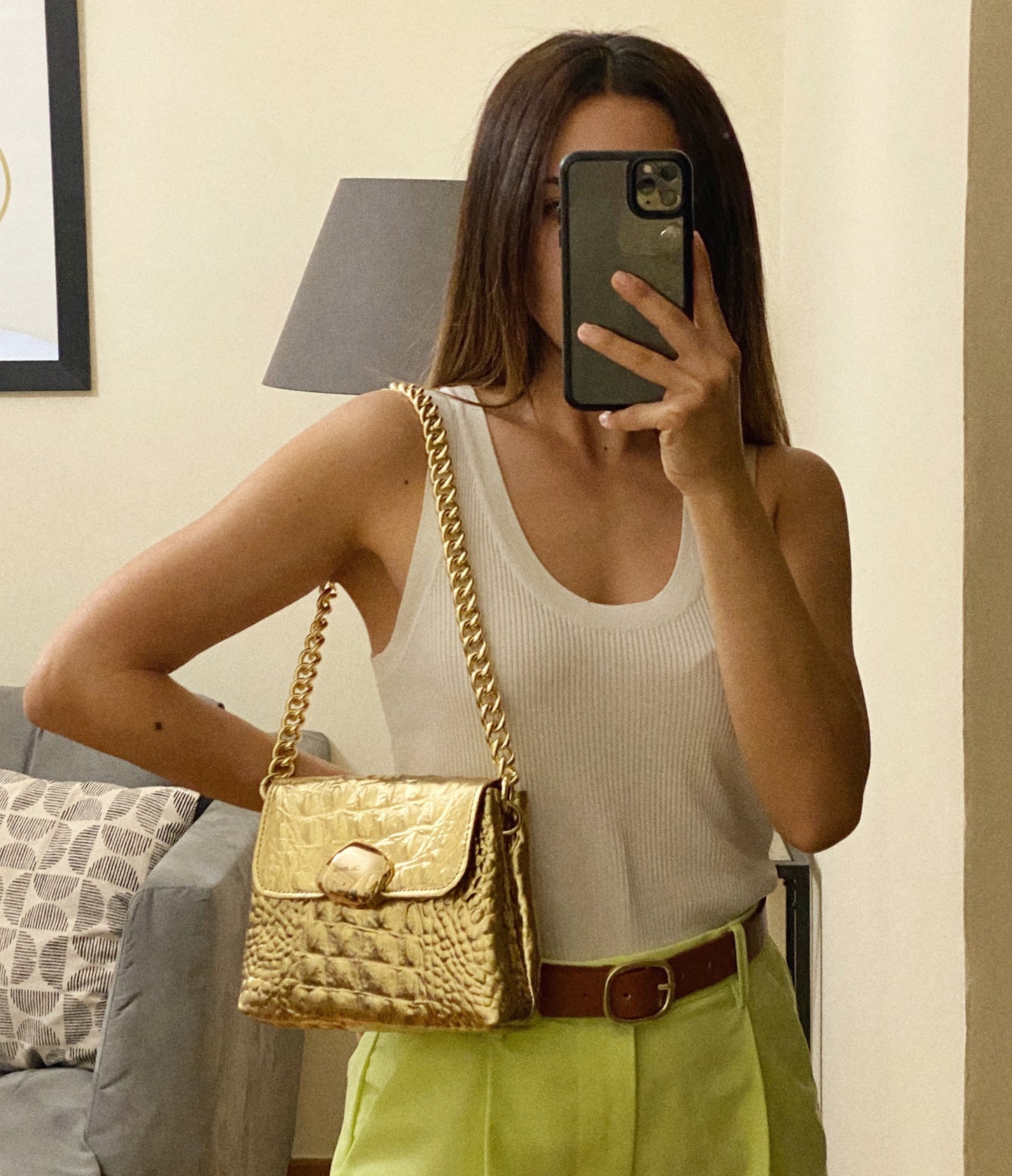 Gold Croco Minibag