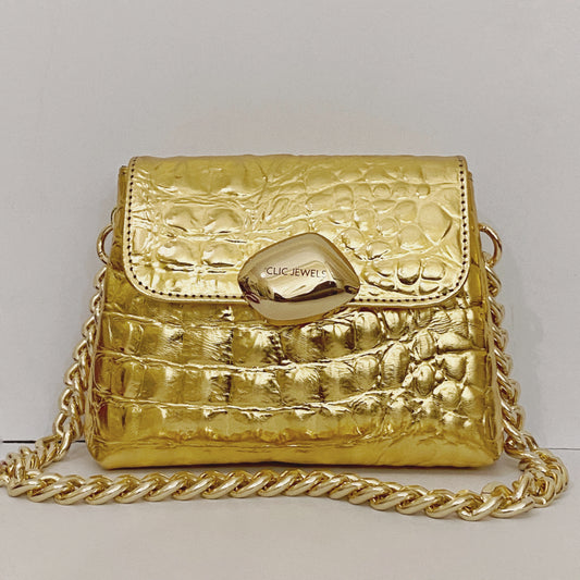Gold Croco Minibag