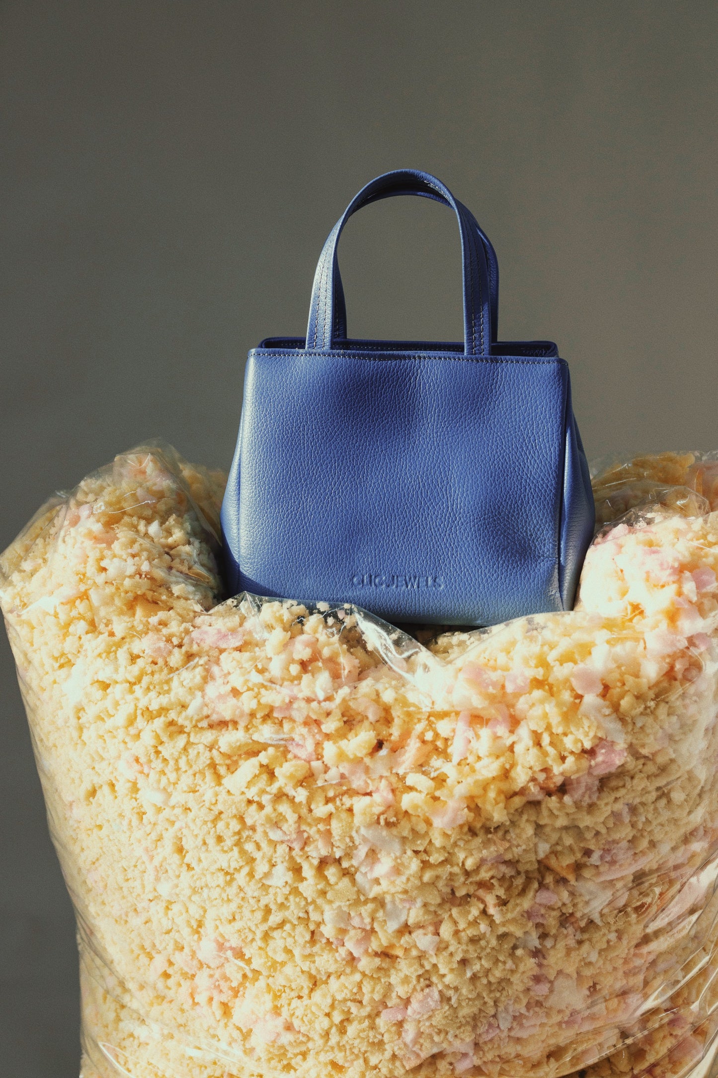 GRACE MINITOTE (federal blue dolaro genuine leather)