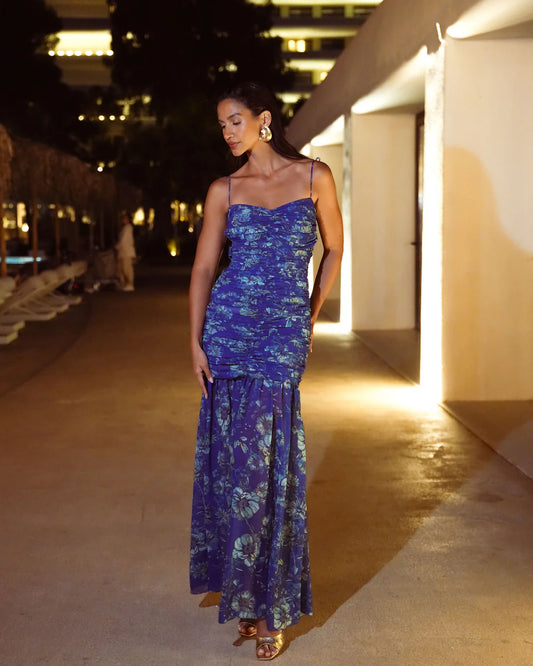 ETHEREAL BLUE MAXI DRESS