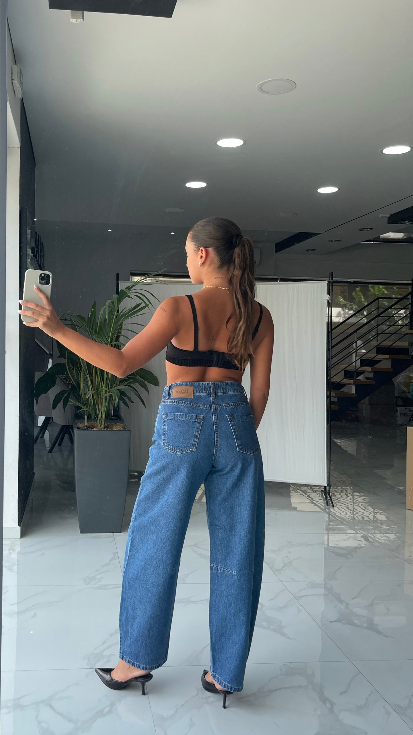 Inna Baloon Denim (Mid Blue)