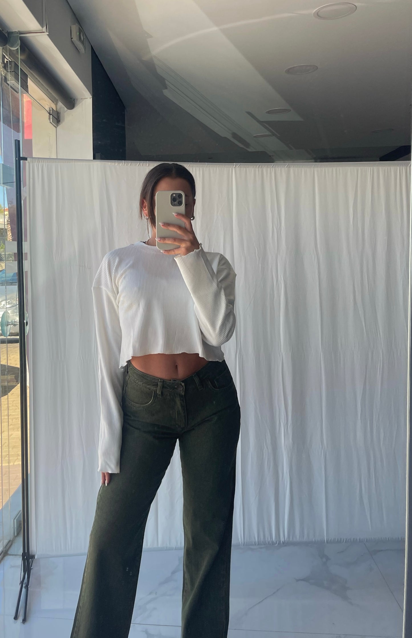 Gio Rib Top (White)