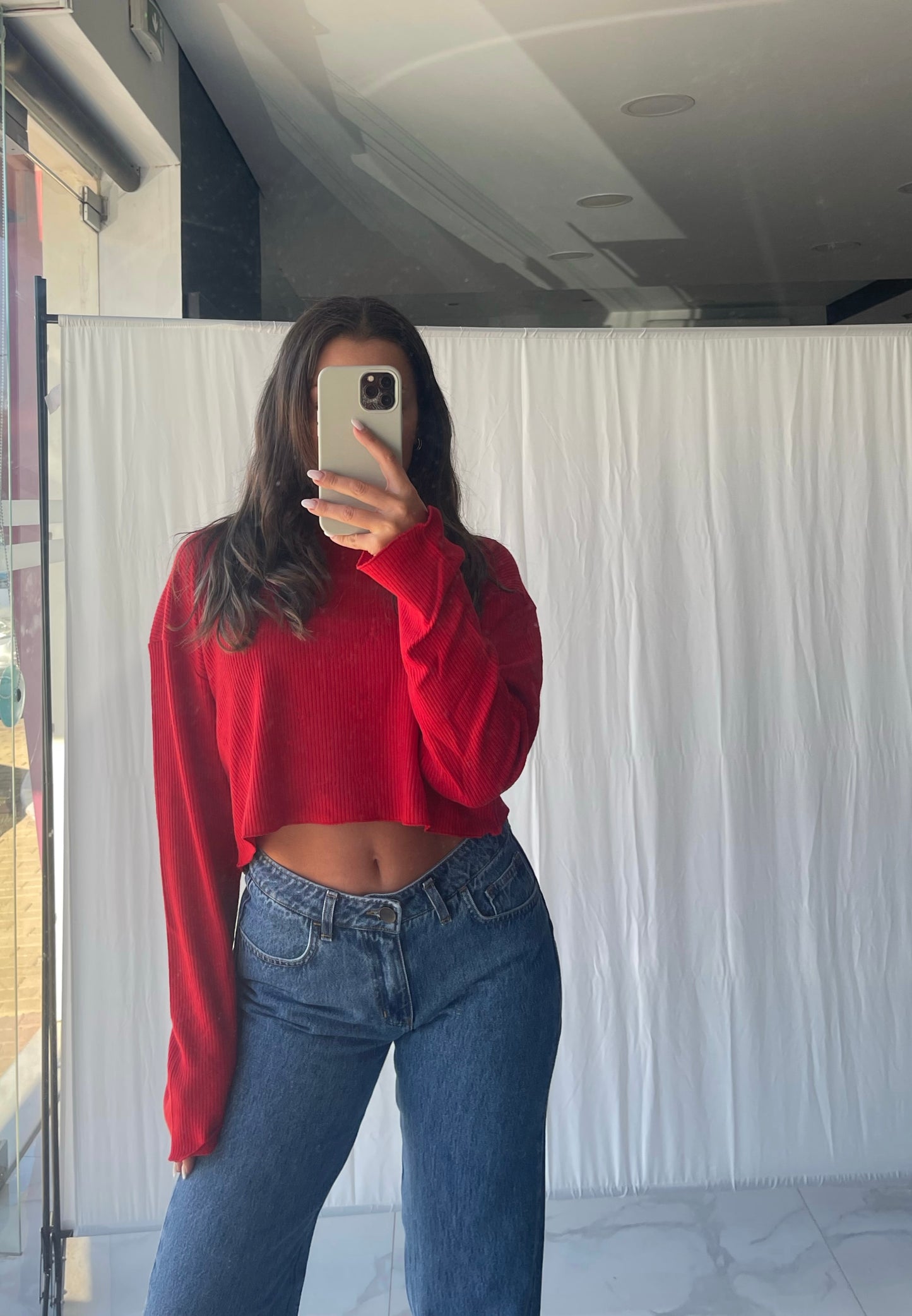 Gio Rib Top (Red)