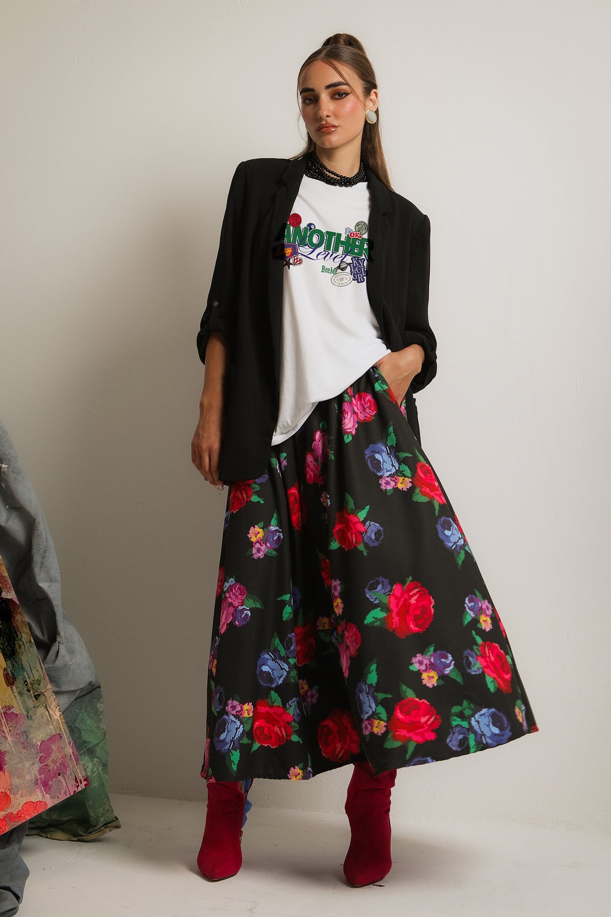 PEARL SKIRT (roses)
