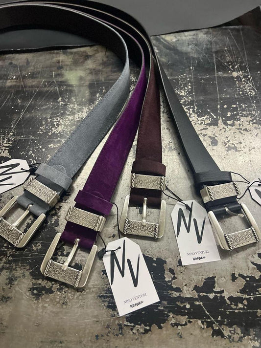 Mina Leather Belt (bordeaux)