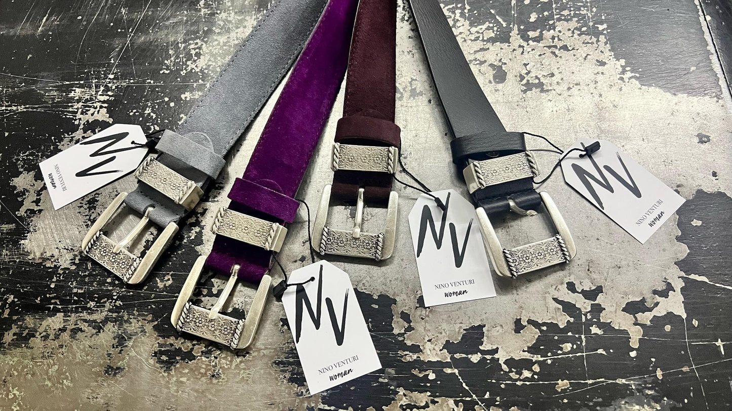 Mina Leather Belt (bordeaux)