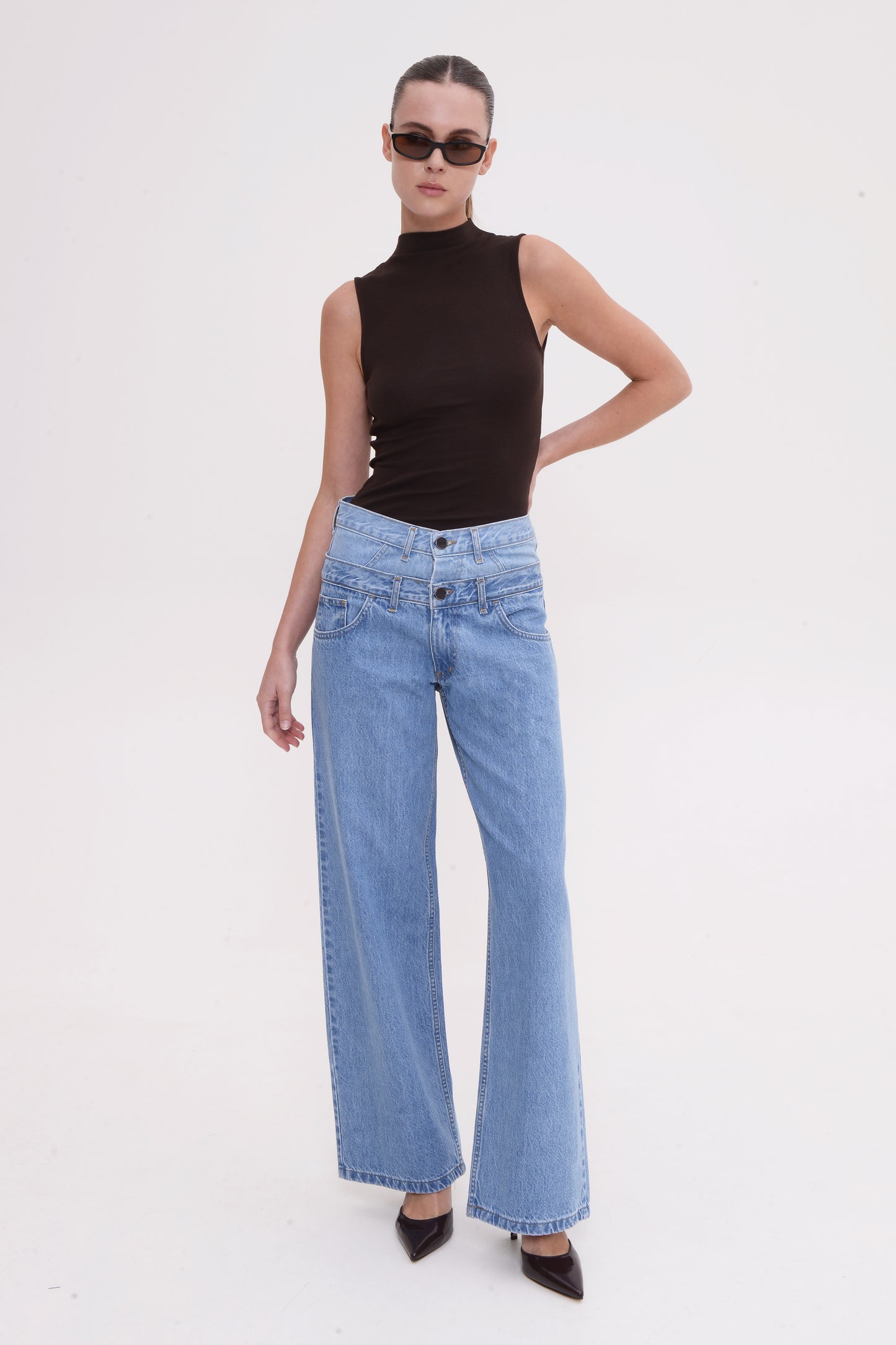 Alaia Wide Leg Blue