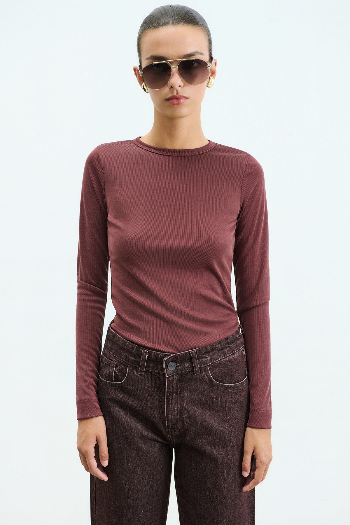 Iro Longsleeve Top Brown
