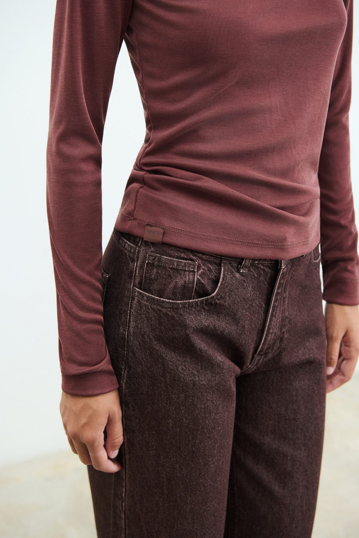 Iro Longsleeve Top Brown