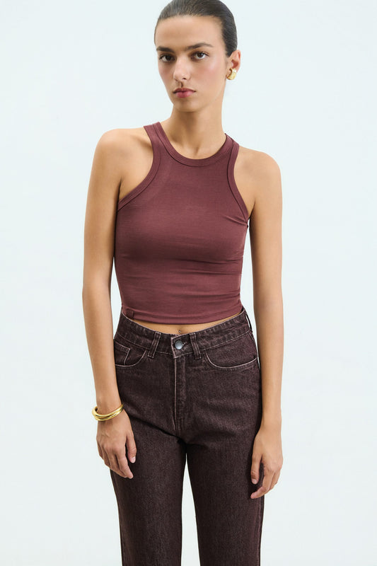 Nefeli Tank Top Brown