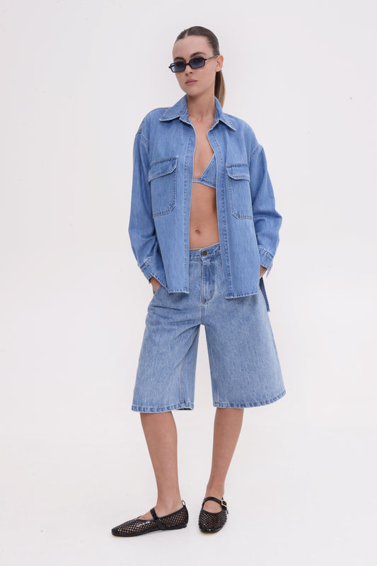 Veronica Jacket Mid Blue