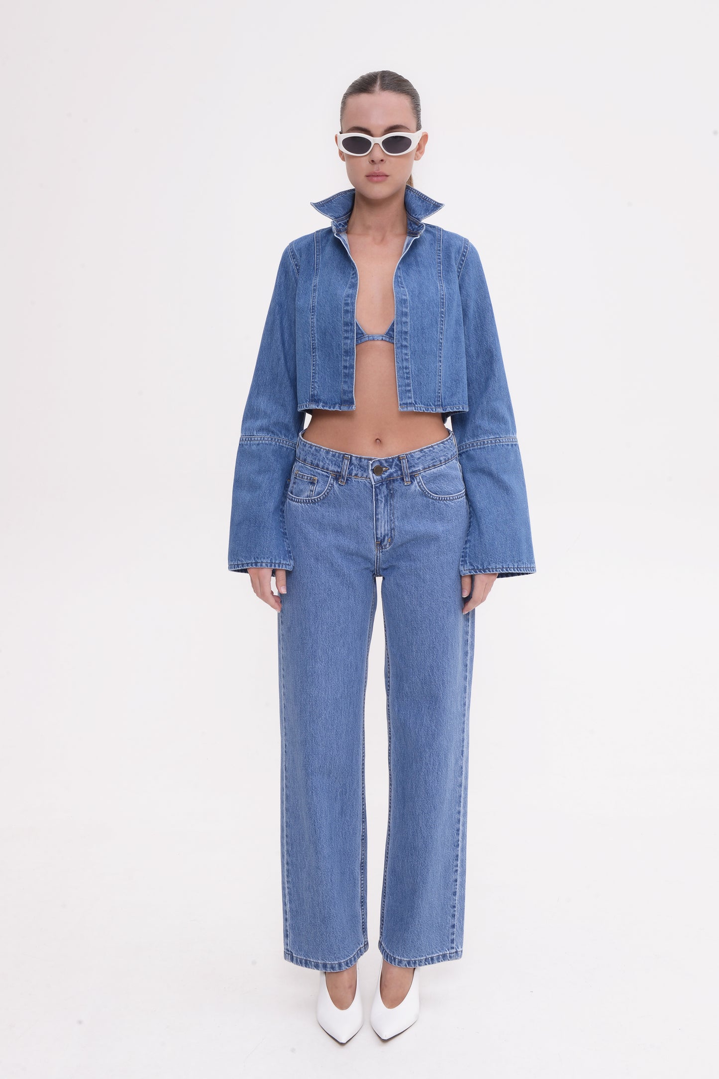 Ines Jacket Mid Blue