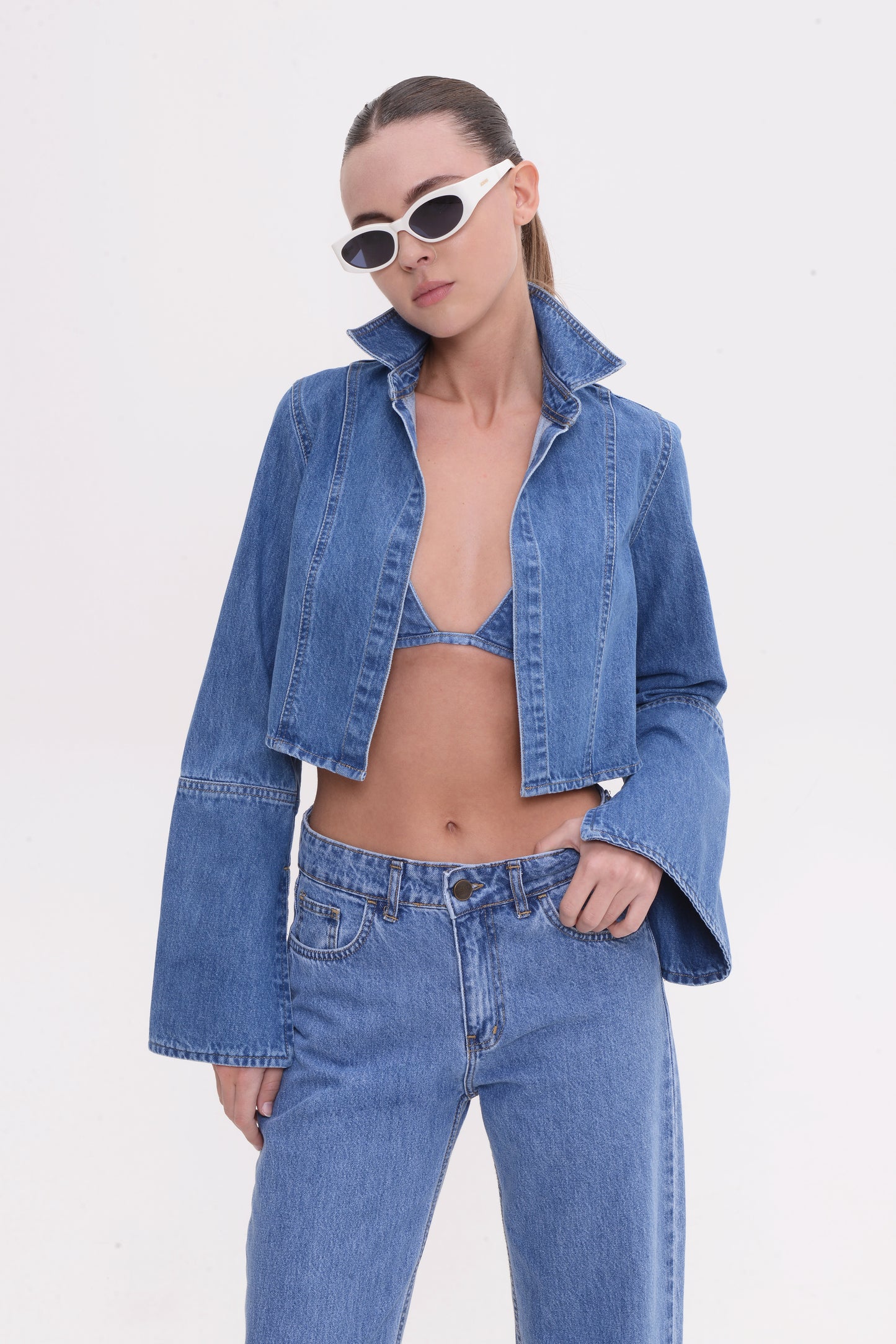 Ines Jacket Mid Blue