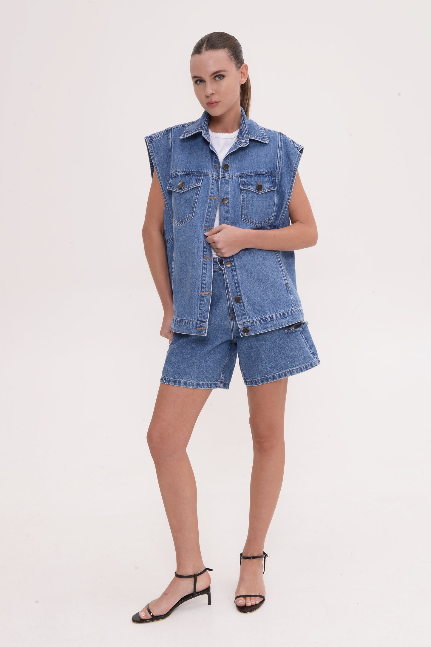 Blair Jacket Mid Blue