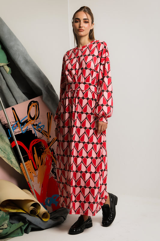 SOLENE DRESS (hearts)