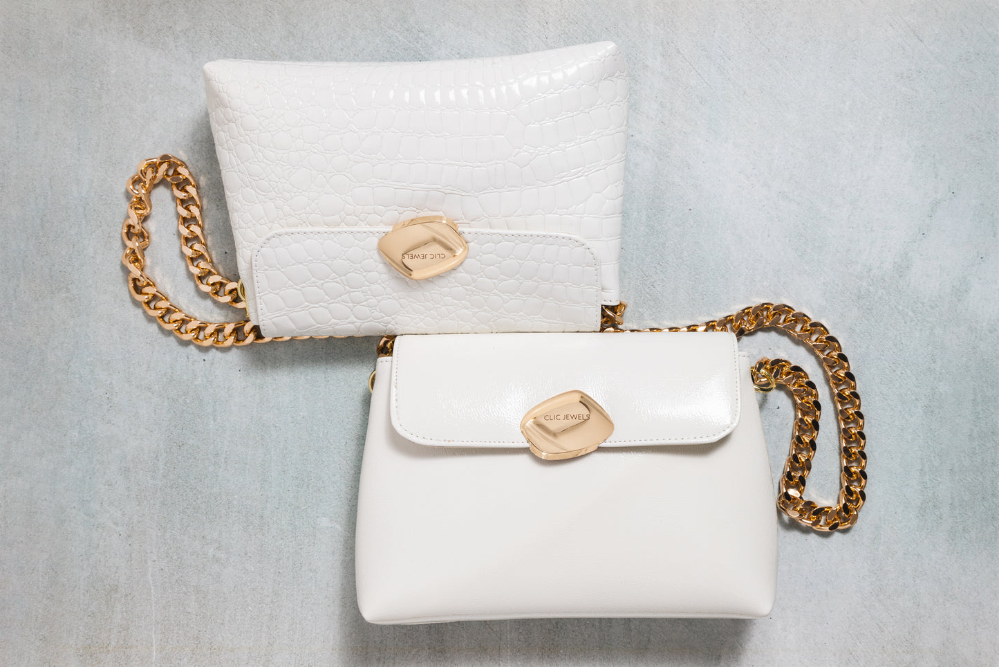 White Croco Minibag