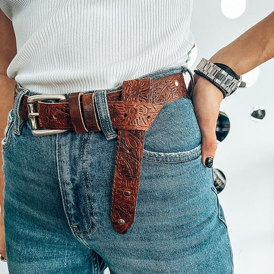 Laura Brown Leather Belt