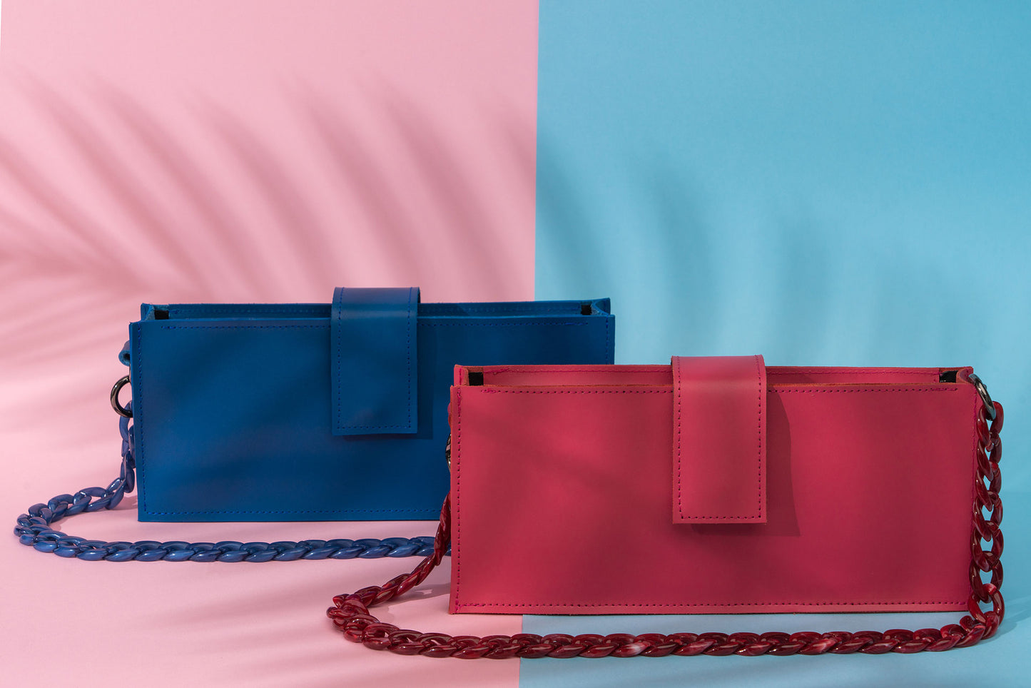 Heaven leather bag (blue)
